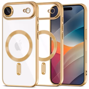 Tech-Protect MagFlex Magnetinis dėklas telefonui iPhone 17 Air - Skaidrus auksinis