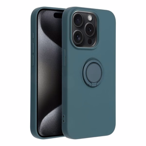 SILIKONINIS ŽIEDAS dėklas telefonui IPHONE 15 Pro žalias