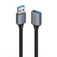 USB-A 3.0 kabelis A Male į Female Vention CBLHI 3m (juodas)