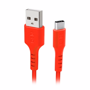 SBS TECABLEMICROC15R USB-A - USB-C kabelis 1.5 m - raudonas