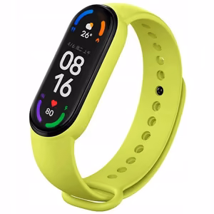 Silikoninis dirželis XIAOMI Mi Band 5 / 6 / 7 žalias (05)