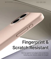 Dėklas Mercury Pure Magsafe Silicon Case Apple iPhone 17 rožinio smėlio