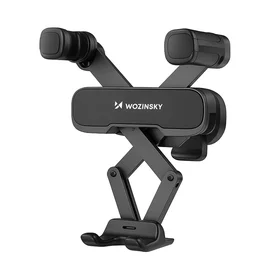 Wozinsky gravitacinis automobilio telefono laikiklis juodas (WCHBK7)