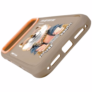 Nimmy Glasses Cool nag dėklas telefonui iPhone 17 Pro - smėlio spalvos