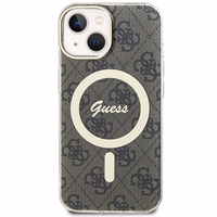 Guess IML 4G magnetinis dėklas telefonui iPhone 15 - rudas