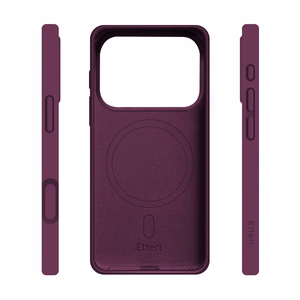 Etteri Silicone Mag dėklas, skirtas iPhone 17 Pro Max / 18 Pro Max 6,9 col., tamsios vyšnių spalvos