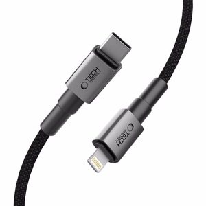 Tech-Protect UltraBoost DNA USB-C / Lightning PD27W/3A laidas 100 cm - pilkas