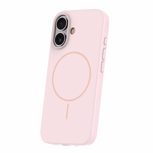 Silikoninis Thin Mag dėklas for iPhone 16e / 17e šviesiai rožinis