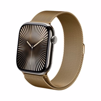 Crong Milano Steel - Stainless Steel dirželis Apple Watch 38/40/41/42 mm (Rose auksinis)