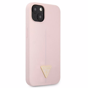 Guess GUHCP13SSLTGU iPhone 13 mini 5.4" фиолетовый/фиолетовый жёсткий чехол Silicone Triangle