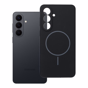 Чехол для Samsung S26 PLUS Силиконовый 2 мм совместимый с MagSafe чёрный