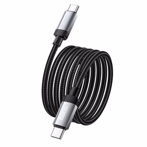 Kabelis USB C į USB C Hoco 3A 60W 1 m X117 juodas