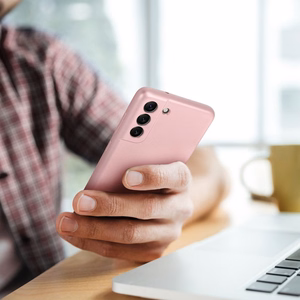 Dėklas for Samsung A57 5G Metallic rožinis