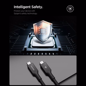 Spigen EB10010CC 100W 100 cm laidas - Juodas