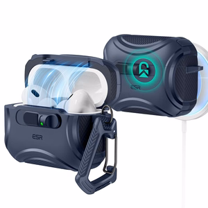 ESR Cyber FlickLock MagSafe deklas AirPods Pro 3 - Tamsiai melynas