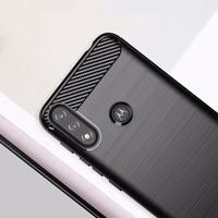 Carbon dėklas lankstus dėklas Motorola Moto E7i Power juodas