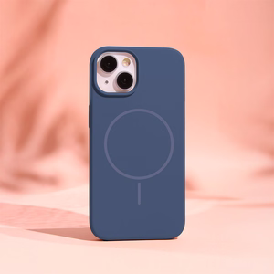 Silikoninis Thin Mag dėklas for iPhone 16 6,1" tamsiai mėlynas