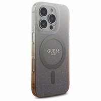 Guess IML Glitter Gradient Magnetinis dėklas telefonui iPhone 16 Pro Max - rudas