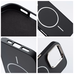 FRAME MAG COVER magnetinis dėklas telefonui, suderinamas su MagSafe, skirtas IPHONE 14, juodas