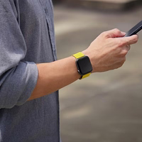 UNIQ dirželis Revix Apple Watch Series 1/2/3/4/5/6/7/8/9/SE/SE2 38/40/41mm dvipusis magnetinis baltas-mėlynas