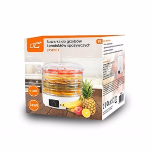 LTC 5-Tray Food Dehydrator for Mushrooms and Fruit, Round