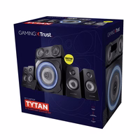 Trust GXT 658 Tytan 5.1 garso kolonėlių komplektas 90 W Universalus Juoda 5.1 kanalai