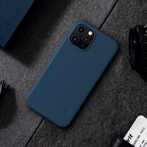 Nillkin Super Frosted Shield Pro dėklas, skirtas Apple iPhone 12 Pro Max, raudonas