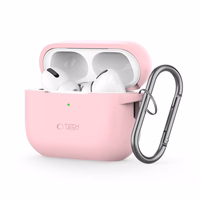 Tech-Protect silikoninis dėklas su kabliuku Apple AirPods Pro 1 / 2 - rožinis
