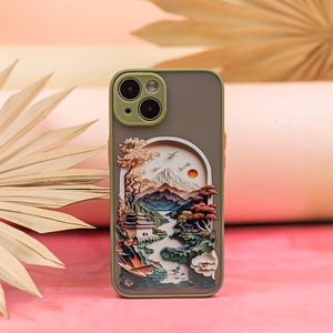 Itin madingas dėklas telefonui iPhone 14 6,1 - žalias