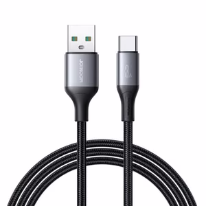 Joyroom S-A28 Flash serijos 3A USB-A - USB-C kabelis 1m - juodas
