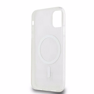 DKNY IML languotas mono raštas ir spausdintos juostos magnetinis dėklas iPhone 11 / Xr - rožinis