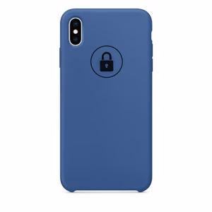 Dėklas "Silicone Case" skirtas iPhone X (XS) / Delft Blue / su įpakavimu