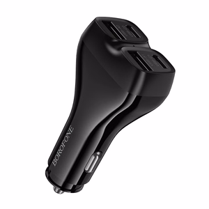 Borofone Car charger BZ35 Leader - 2 x Type C + USB - PD 30W black