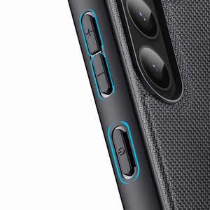 Dux Ducis Fino dėklas Samsung Galaxy S23+ su silikoniniu rėmu juodas