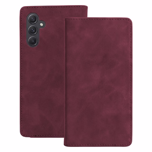 Smart Suede dėklas, skirtas Samsung Galaxy A34, bordo