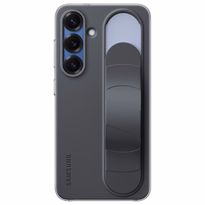 Samsung Standing Grip Case dėklas, skirtas Samsung Galaxy S25, juodas