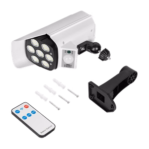 Solar light resembling a surveillance camera