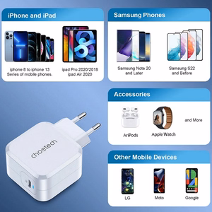 Kroviklis CHOETECH GaN USB Type-C: 45W, PD, QC, PPS