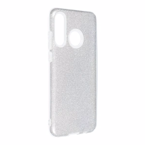 Blizgus dėklas telefonui HUAWEI P30 Lite sidabrinis