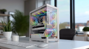 MODECOM kompiuterio korpusas VOLCANO STELLAR PLUS ARGB MIDI 5F Balta