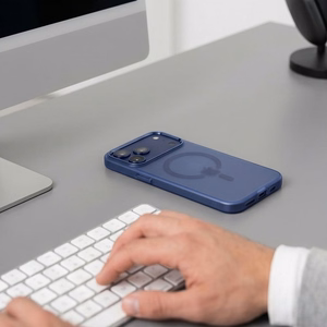 Tech-Protect MagZero MagSafe dėklas, skirtas iPhone 17 Pro Max / 18 Pro Max – matinis tamsiai mėlynas