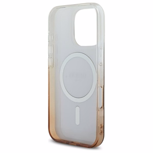 Guess IML Glitter Gradient Magnetinis dėklas telefonui iPhone 16 Pro Max - rudas
