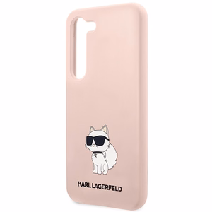 Karl Lagerfeld KLHCS23MSNCHBCP S23+ S916 kietas dėklas rožinis/rožinis Silikoninis Choupette