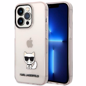 Karl Lagerfeld Choupette Body dėklas iPhone 14 Pro Max rožinis