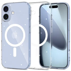 Tech-Protect FlexAir MagSafe dėklas telefonui iPhone 17 - skaidrus su blizgučiais