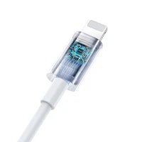 BWOO Laidinės Ausinės Lightning Su Garsumo Kontrole HF179 baltas