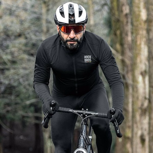 Rockbros TLWT001 ROAD TO SKY windproof insulated cycling jersey S - black