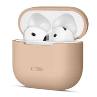 Tech-Protect silikoninis dėklas Apple AirPods 4 ausinėms - smėlinis