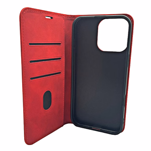 Išmanusis Suede dėklas for iPhone 17 Air 6,6" raudonas
