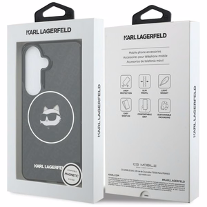 Karl Lagerfeld IML Repeated Choupette MagSafe Dėklas for Samsung Galaxy S26 - juodas